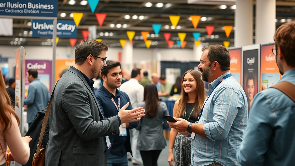 Sacramento business expo with local entrepreneurs networking for SEO partnerships