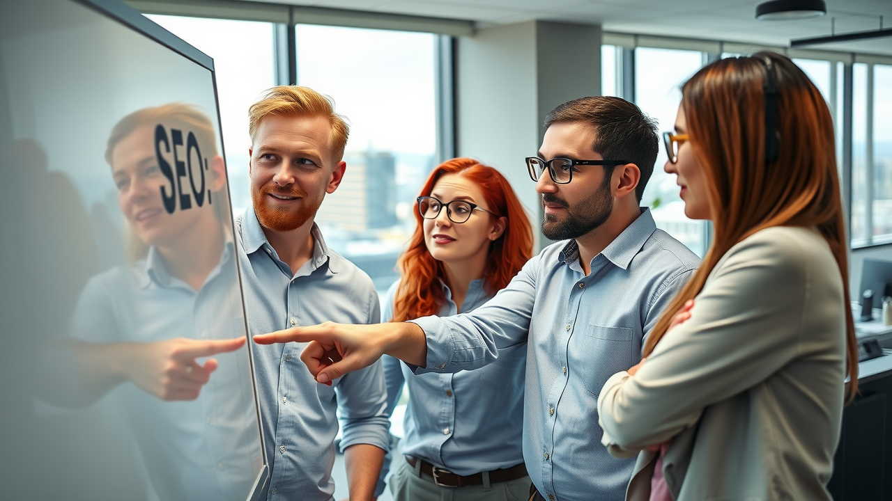 professional Sacramento marketing agency team in office, local SEO, digital marketing strategy for Sacramento businesses in map pack without ads