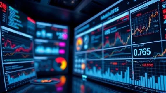 insightful marketing analytics, analytical, analyzing, photorealistic, high-tech data lab with holographic displays, highly detailed, spinning numbers and data streams, macro view, cool tones, LED backlighting, shot with a 100mm lens. 